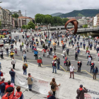 Manifestación de pensionistas en Bilbao para demandar unas pagas dignas. MIGUEL TOÑA