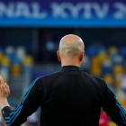 El entrenador francés, la víspera de la final contra el Liverpool en Kiev.