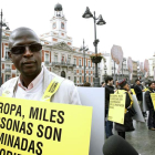 Imagen de unas de las marchas contra la discriminación racista en Madrid. SERGIO BARRENECHEA
