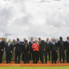 Los líderes de los países más industrializados, juntos en la reunión del G-7 en Elmau, Alemania.