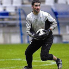 El portero Noé Calleja, que militó en las filas de la Cultural en la temporada 2005-2006.