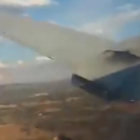 La avioneta accidentada en Pretoria (Sudáfrica). /