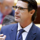José Manuel Soria, ayer en el Senado, respondiendo a las preguntas García del Blanco.