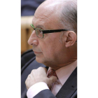 El ministro de Hacienda, Cristóbal Montoro, en el Senado.