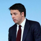 El primer ministro italiano, Matteo Renzi, en una rueda de prensa en Roma, este martes.