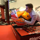 Marc Marquez, en la presentación de su perfume, este miércoles en Madrid.