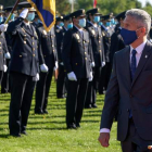 El ministro del Interior presidió el acto de jura de la XXXV Promoción de la Escala Básica de la Policía Nacional en Ávila. RAÚL SANCHIDRIÁN