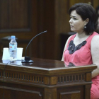 Ruth Ortiz, en su declaración en el juicio contra su exmarido, en junio del 2013.