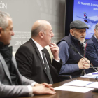Nicanor Sen, Juan Corral, Matías Llorente y Carmelo Alonso, en la presentación de la campaña. RAMIRO