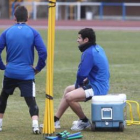 Cristian regresó al equipo en Huelva y podría seguir en la banda ante el Real Betis.