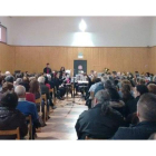 El salón cultural llenó el aforo durante los eventos.   PLANILLO