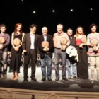 Premiados y organizadores posaron al final de la gala con sus respectivas retinas.