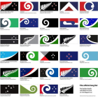 Los 40 nuevos diseños para la bandera de Nueva Zelanda, de una lista oficial después de recibir 10.292 propuestas.