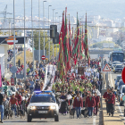 Desfile de Pendones en la tradicional romería de San Froilán en La Virgen del Camino (León) declarada de Interés Turístico Provincial y Regional