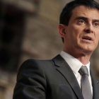 El Primer Ministro, Manuel Valls, durante un discurso del pasado mes de febrero.