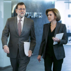 Mariano Rajoy debe decidir sobre la acumulación de cargos de María Dolores de Cospedal. TAREK