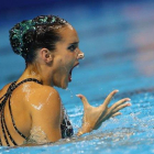 Ona Carbonell durante su actuación en la preliminar de solo libre, que la dejó en segunda posición / Ona Carbonell durante su actuación en la preliminar de solo libre, que la dejó en segunda posición