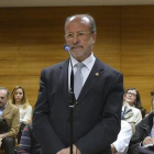 El alcalde de Valladolid, Francisco Javier León de la Riva, en el juicio por desobediencia que se celebró el pasado 27 de abril.