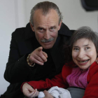 Ignacio Medina con Mamen, en una de las salidas a la Fundación Cerezales Antonino y Cinia.