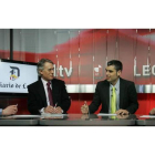Germán Gavela, Francisco Álvarez, Roberto Núñez y Pablo R. Lago, ayer, en la grabación del programa El Filandón.
