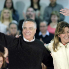 El líder del PSC, Pere Navarro, y la presidenta de Andalucía, Susana Díaz.