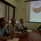 Merayo, Anta y Linares ayer en la presentación del sello de garantía