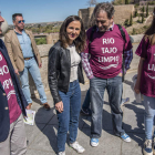Belarra en una visita a la senda del Tajo junto al candidato de Podemos a Castilla-La Mancha. ISMAEL HERRERO