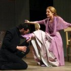 Los actores de Cuarteto Teatro en un momento de la representación