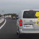 Partidarios de la Independencia se deplazan por carretera hasta Bruselas, para acudir a la manifestación.