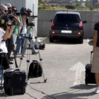 Navas, a su llegada a la concentración de la selección española en la Ciudad del Fútbol.