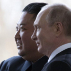 Kim Jong-un y Putin en Vladivostok.