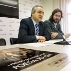 Domínguez y Saravia, durante la presentación.
