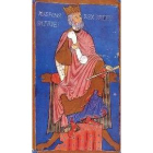 Reproducción de una estampa del Rey Alfonso VI, fundador de Sahagún