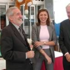 Pedro del Ferrero, Susana Travesí y Cantalapiedra en el Centro Leonés