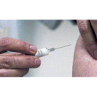 Aplicación de una vacuna antigripal.