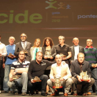Todos los premiados se hicieron la foto de recuerdo de los mejores del 2011.