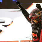 Verstappen celebra su triunfo en el Gran Premio de Catar. HAIDER
