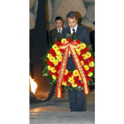 Zapatero, en el homenaje a las víctimas del nazismo.
