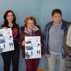 Presentación del ‘photocall’ solidario a beneficio de Alzhéimer León, ayer en el Ayuntamiento. MEDINA