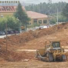 Las máquinas ya empezaron el jueves a trabajar en la zona