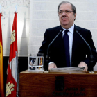 Juan Vicente Herrera, ayer, al dar cuenta de los Presupuestos de la Junta para el año 2015.
