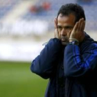 Álvaro Cervera, durante un entrenamiento de la Cultural