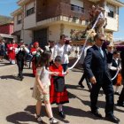 Un momento de la procesión del patrón. PLANILLO