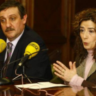 Juan Arias y Rodríguez Picallo, el pasado mes de febrero, cuando firmaron la paz en el Ayuntamiento
