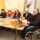 Representantes de las asociaciones, ayer en Ponferrada.