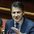 Guiseppe Conte, en el senado
