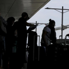 Ambiente en el aeropuerto de El Prat.