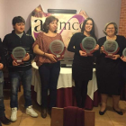 Foto de los premiados en la cena que tuvo lugar el sábado.