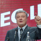 El presidente ucraniano y candidato a un segundo mandato, Petró Poroshenko. SERGEY DOLZHENKO