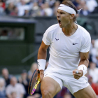 Rafa Nadal ya está en cuartos de final de Wimbledon. TOLGA AKMEN